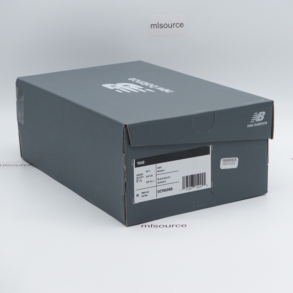 NEW New Balance 9060 Sneakers GC9060BB Black/Phantom - Picture 4 of 7